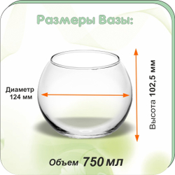 Ваза д/цветов 102.5мм б/упаковки "Флора" ТМ «Pasabahce» ХП10189