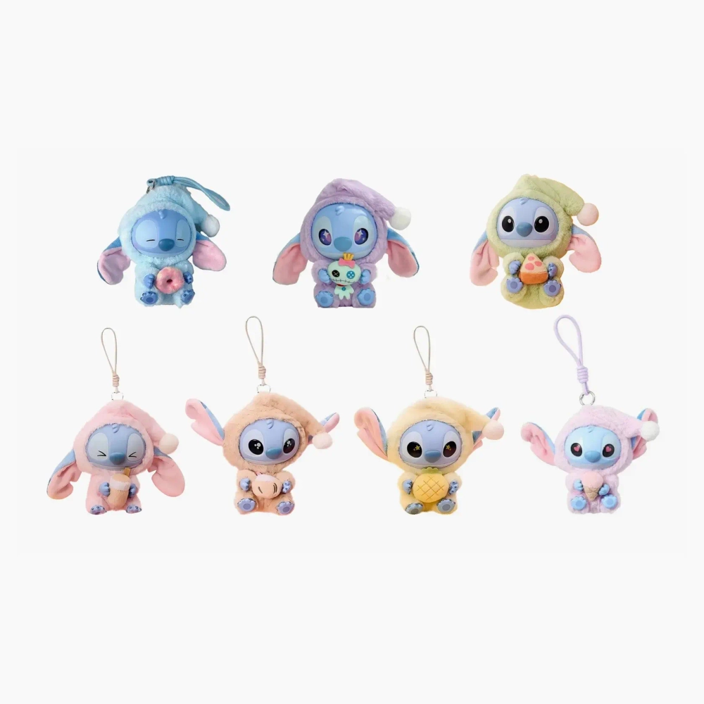 Брелок Miniso Stitch Eat Something Before Sleep Series Blind Box x6