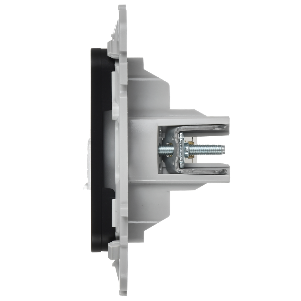 FLITE Розетка 2-местная RJ45/TV категория 5Е UTP РКТВ5е-2-0-ФлЧ черный IEK