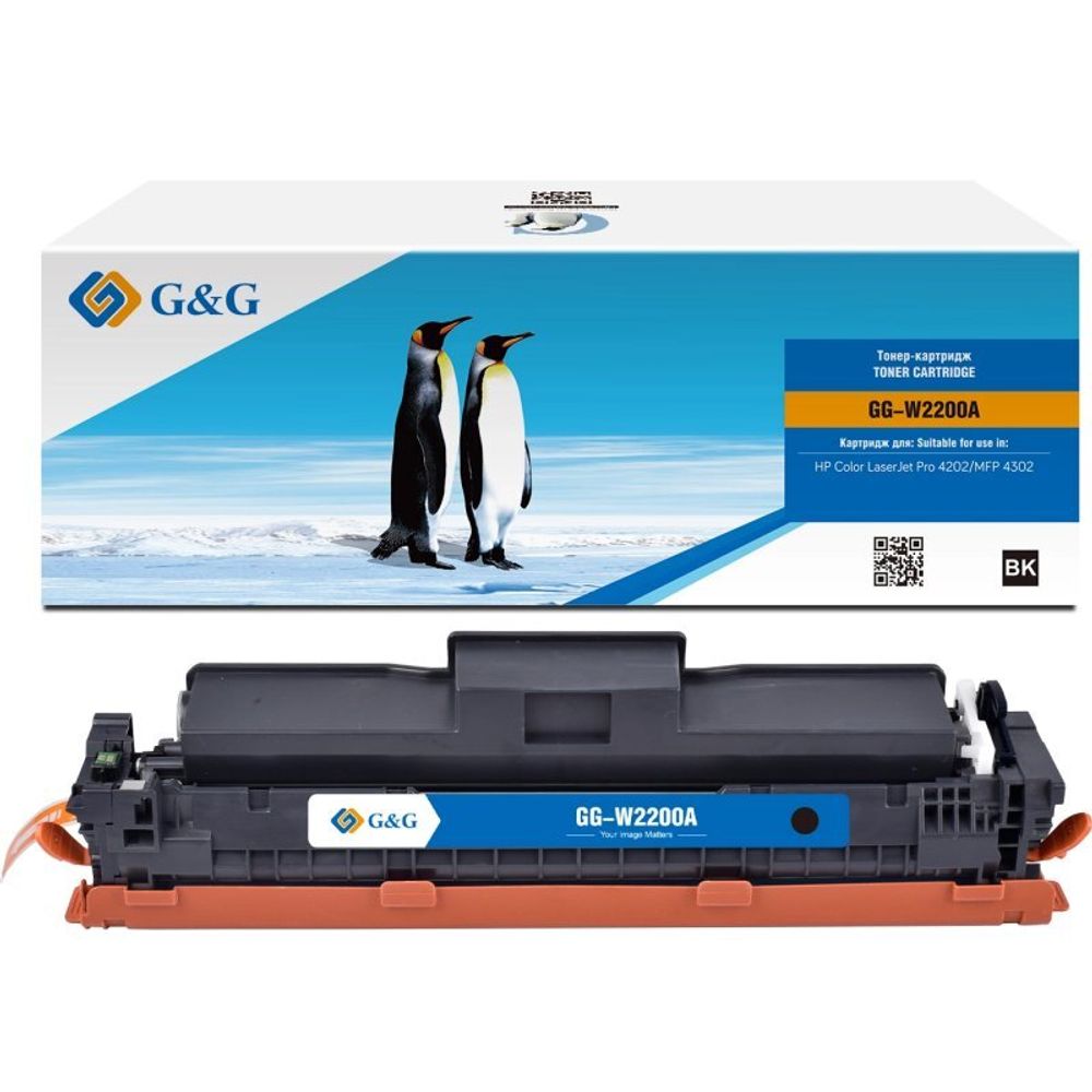 Картридж G&amp;G для HP CLJ Pro 4202/MFP 4302 (2 000стр.) черный, аналог W2200A