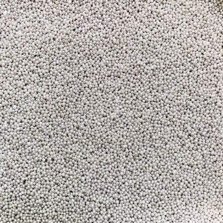 Посыпка кондитерская "Бусы серебряные 2мм" 50г