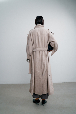 Тренч TEONA длинный, бежевый