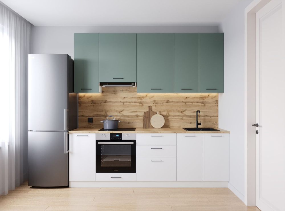 Кухонный гарнитур Муссон 2400 (верх 950 мм) (38мм)