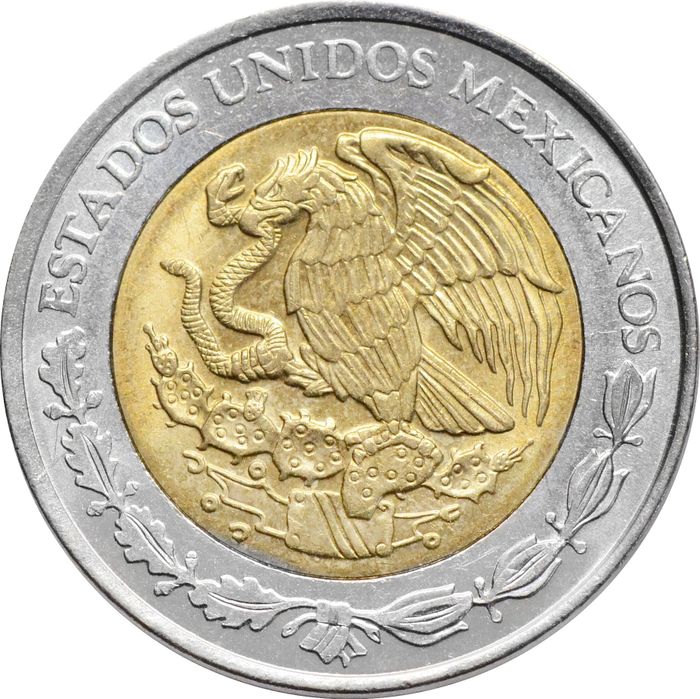 1 песо 1996-2023 Мексика