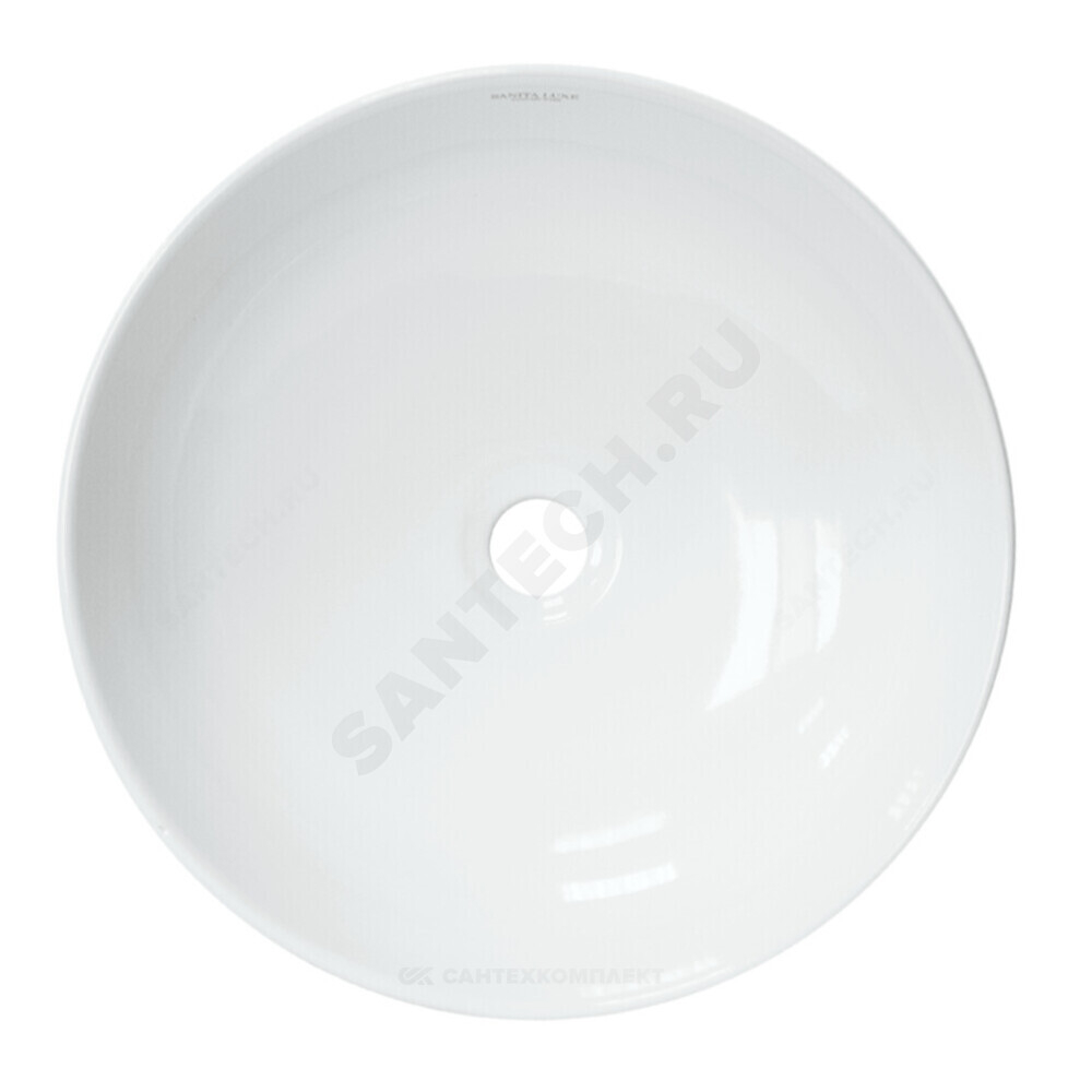Умывальник мебельный Best SLM 40 без отверстия под смеситель белый Sanita Luxe WB.CT/Best/40-N.Slim/WHT.G/S1