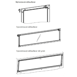Зеркало навесное Sherlock 75, орех