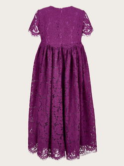 Сиреневое кружевное платье "Хризантема"
