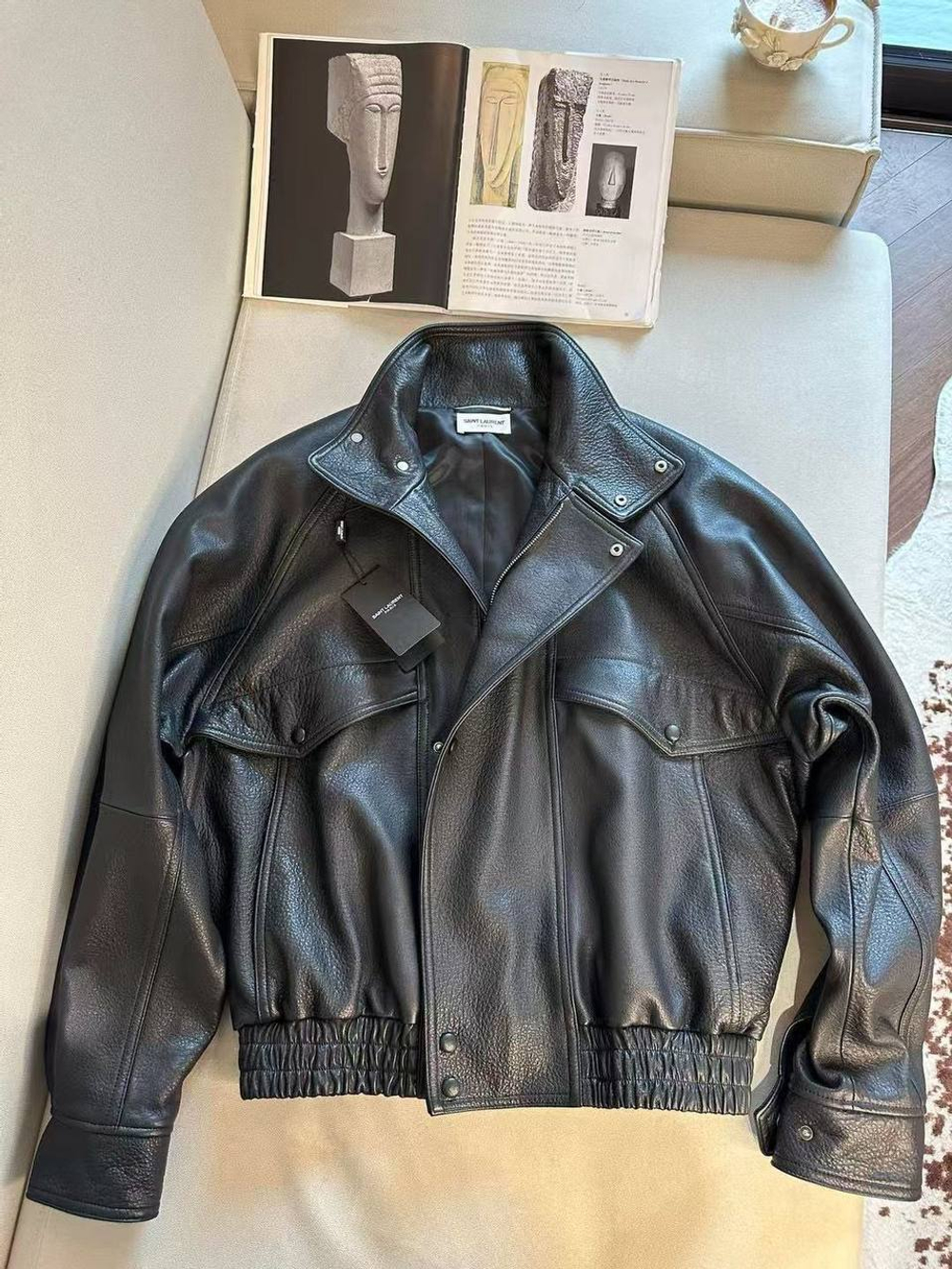 Кожаная куртка Yves Saint Laurent, арт. 485627335
