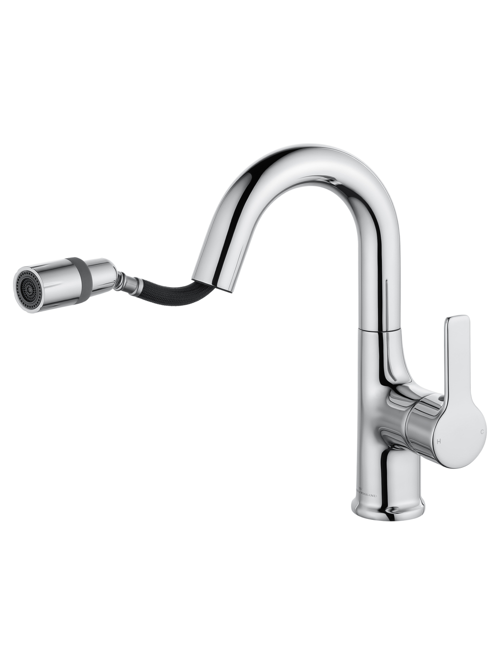 Смеситель для раковины с выдвижным изливом WONZON & WOGHAND, Хром (WW-FE01L212-CR)