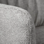 Стул Bradex Home Grant серый шенил на поворотном механизме