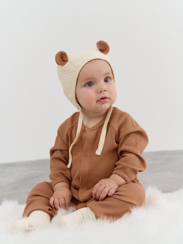 Комбинезон из вафельной ткани 