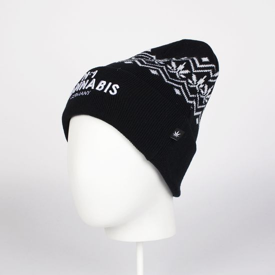 Шапка TRUESPIN Cannabis Beanie Черный Black