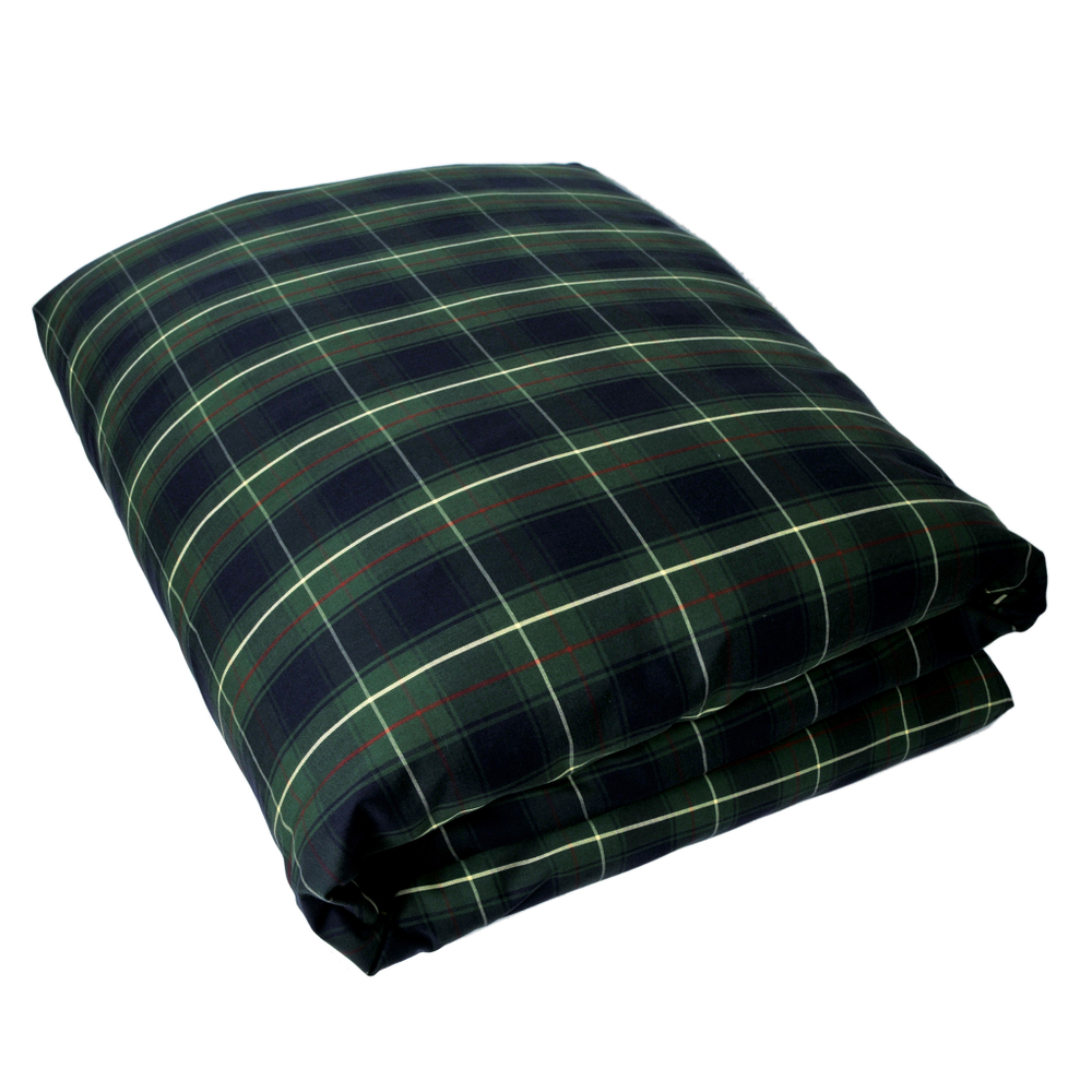 Постельное белье 2 спальное евро макси Casual Avenue Kingston Green Tartan зеленое пододеяльник