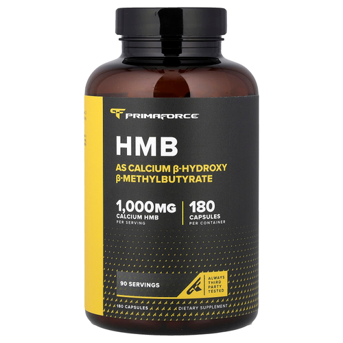 Primaforce, HMB, 180 капсул (500 мг в 1 капсуле)