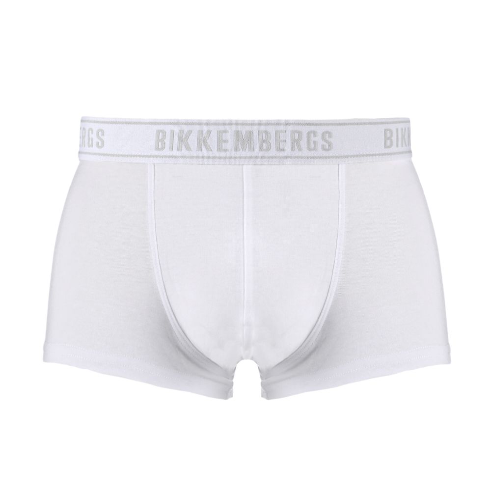 Мужские трусы хипсы (белый) набор 2 в 1 Bikkembergs BKK1UTR15BI