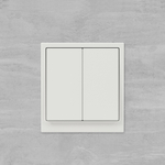 Инвертор двухклавишный, KANT, белый песок