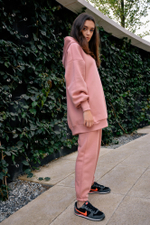 Спортивный костюм на флисе пудровый Nadya