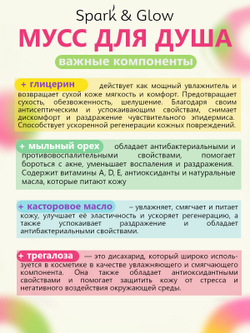 Spark'&Glow Гель-пена для душа с ароматом тропических фруктов - Tropical mix body wash, 350мл