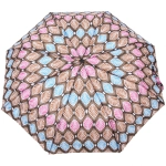 Зонт женский полуавтомат «Ultramarine- Маниока», микс 6 цветов, 8 спиц, d-100см, длина в слож. виде 28см, голубые цветы