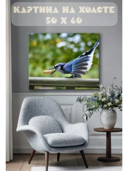 Картина на стену 40 X 50 Птица