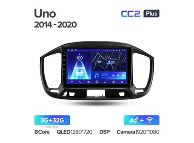 Магнитола Teyes CC2 Plus 3-32 Fiat Uno 2014 — 2020 9.0"