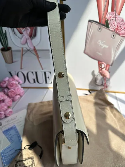 Сумка женская Gucci 1955 Horsebit белый