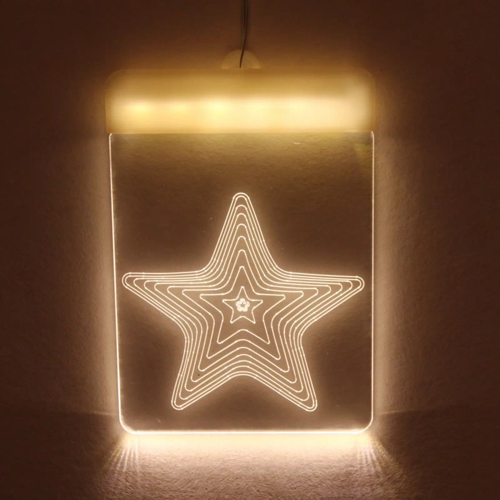 Гирлянда для дома БАХРОМА ш2,0м* в90/70см 36 ламп LED «3D Фантазия»,8 реж., с пультом Д/У, IP-20, Теплый белый (USB)