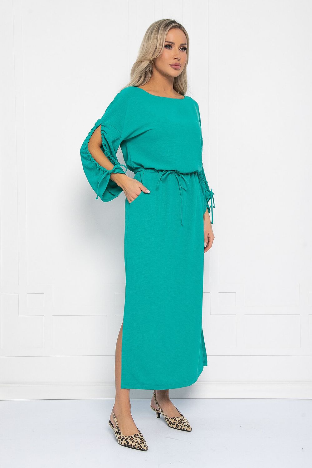 Платье Здравствуй лето (зеленое) П12637-8 LT Collection