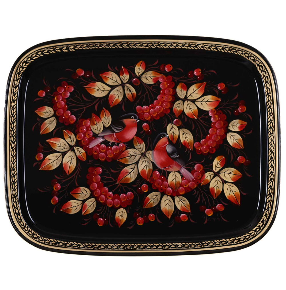 Zhostovo metal tray A19D28022532