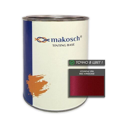 Автоэмаль makosch/HYUNDAI VR6, Базовая эмаль, красный, перламутр, 800мл.