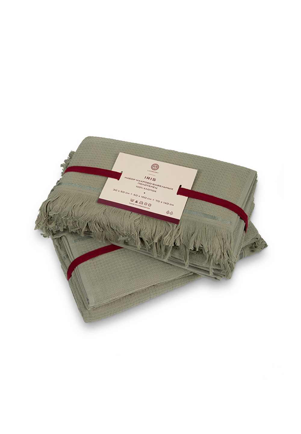 Полотенце 30x50 Luxberry Iris зелёное