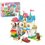 Конструктор Qman Princess Leah C32014 Радужный замок, 605 дет.
