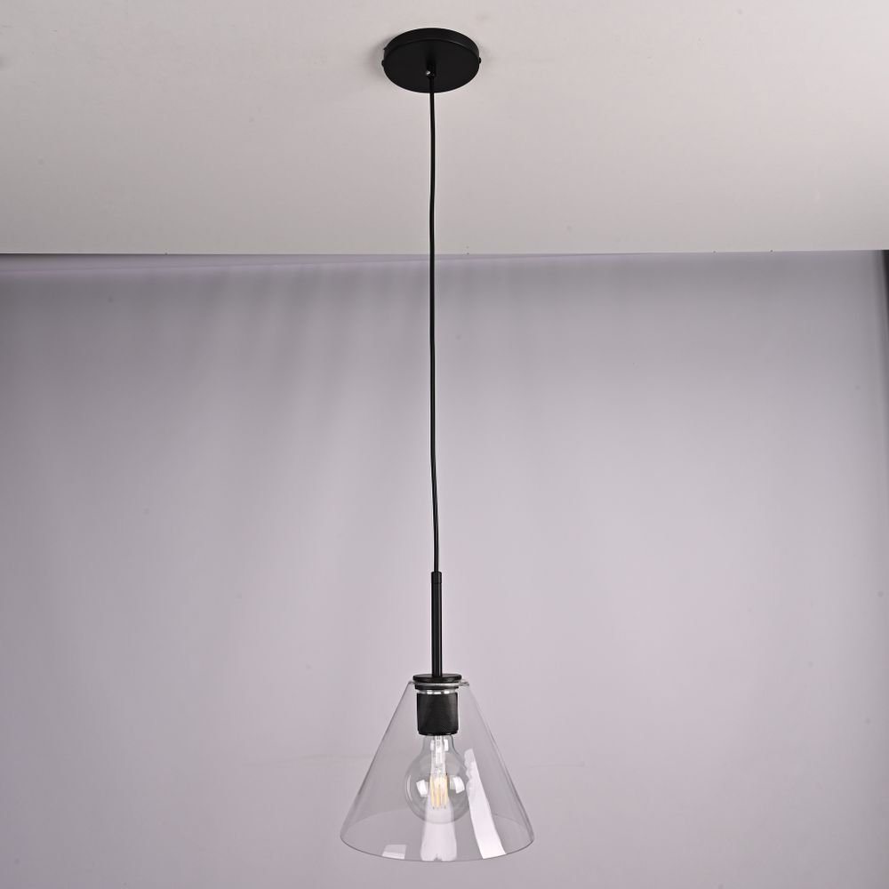 Подвесной светильник RH Utilitaire Funnel Pendant Black