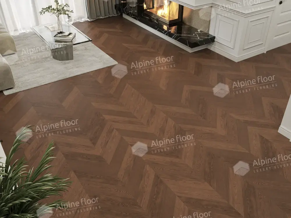 ИНЖЕНЕРНАЯ ДОСКА Alpine Floor CHATEAU Дуб Браун Стори EW203-09