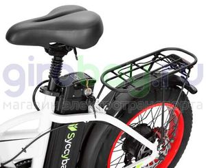 Электровелосипед Syccyba F10 Pro (48V/20Ah) - Белый с красными ободами фото №7