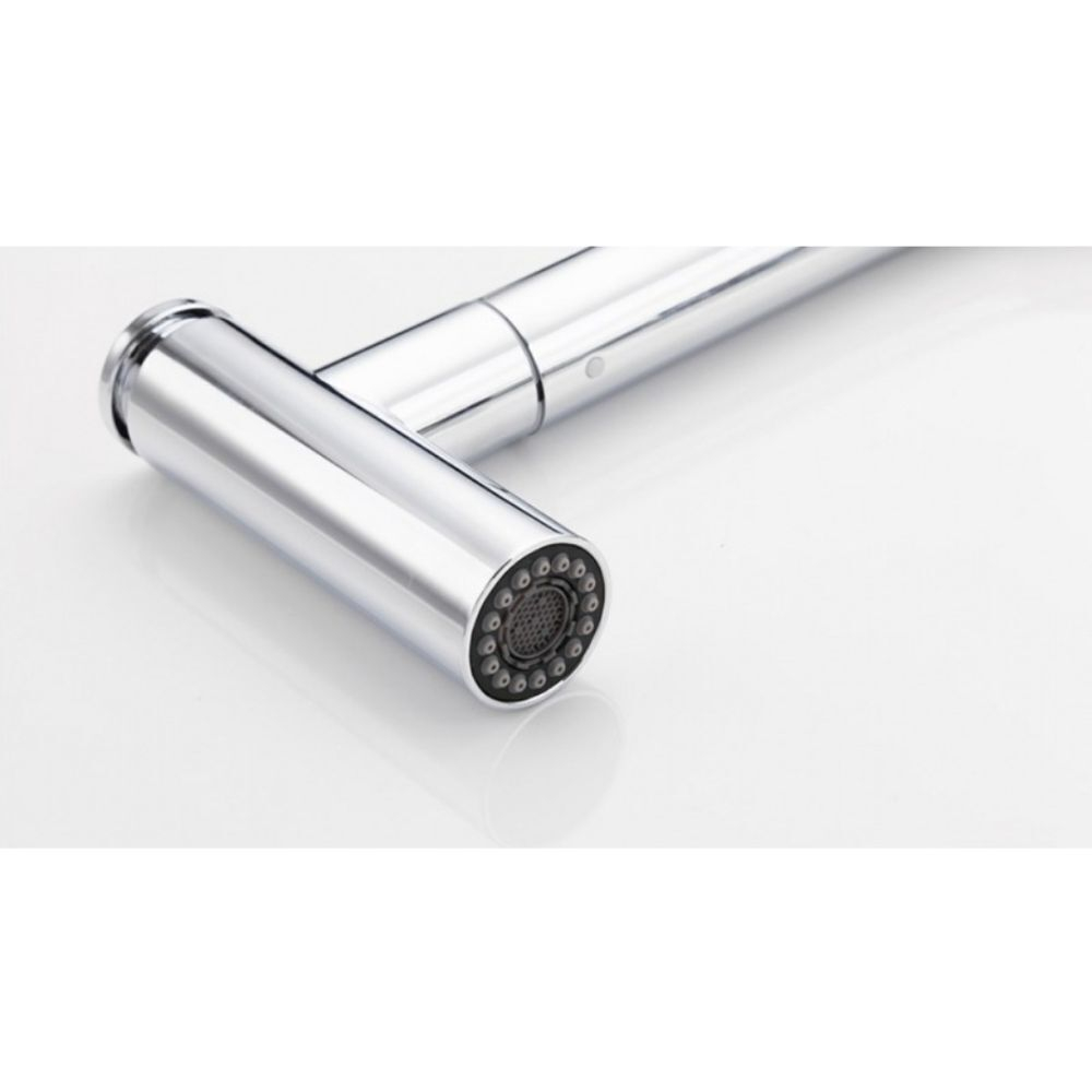 Смеситель для кухни, Frap, выдвиж излив, с картриджем, хром, F6044