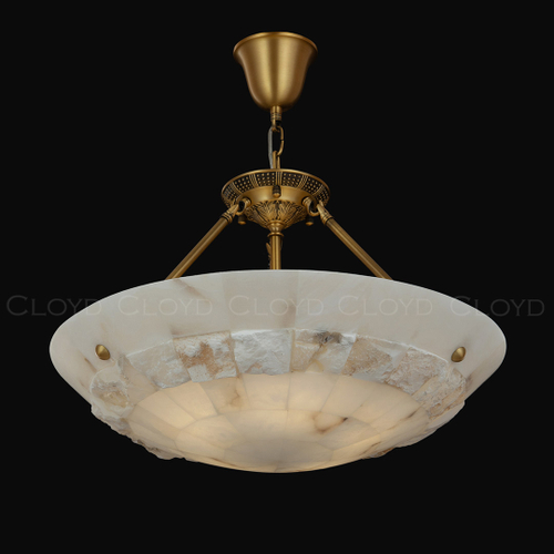Люстра Cloyd TELEMACH C6 / Ø60 см - алебастр - латунь (арт.12347)