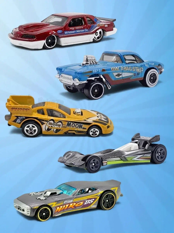 Набор из 5 машинок Хот Вилс Drag Strip HTV54