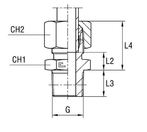 Штуцер FC DL12 BSPT 3/8" (в сборе)