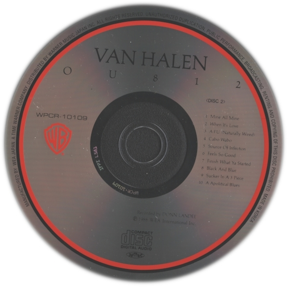 Van Halen / Van Halen Box 1986 - 1993 (Box Set)(5CD+3"CD Single)