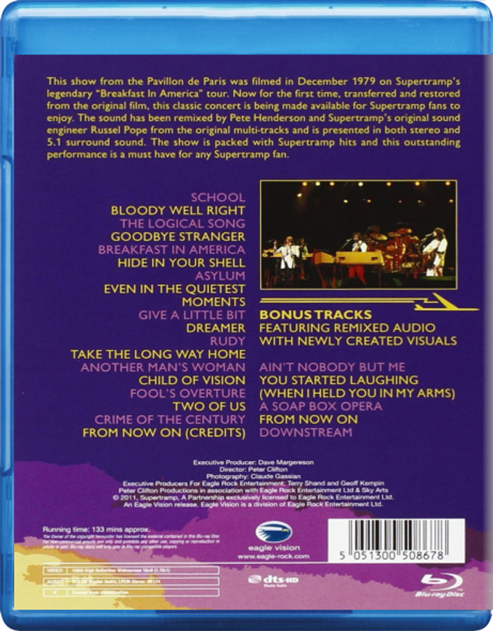 Supertramp / Live In Paris '79 (Blu-ray)