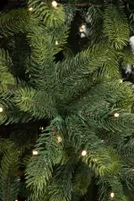 Елка с гирляндой "Рождественская" (Литая хвоя) 180 см / 1,8 м