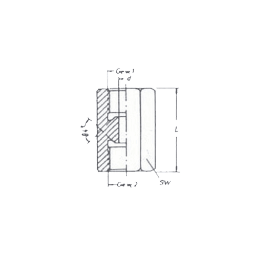 Адаптер для тормозной трубки F-F 12x1 (тип 12)