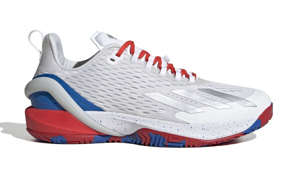 Теннисные кроссовки Adidas Adizero Cybersonic M - cloud white/silver metallic/bright red