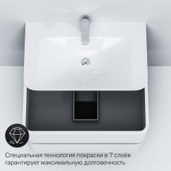 M30FHX0802WG Sensation, База под раковину, подвесная, 80 см, ящики, белый, глянцевая, шт