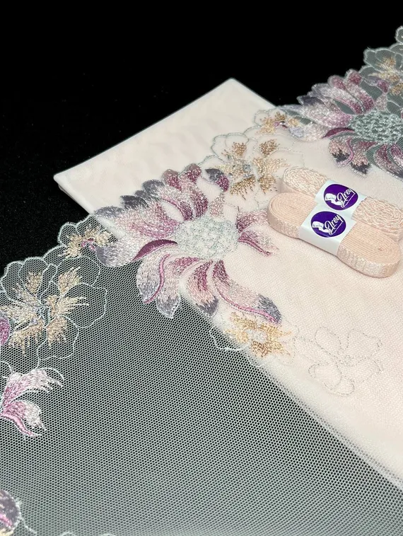 05-155 с сеткой розовый и отделкой розовый 906