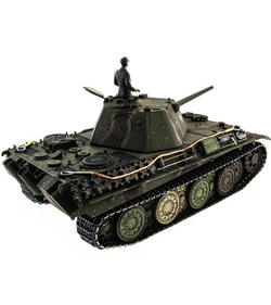Р/У танк Taigen 1/16 Panther type F (Германия) HC вер., башня 360, подшипники в ред., V3 2.4G RTR