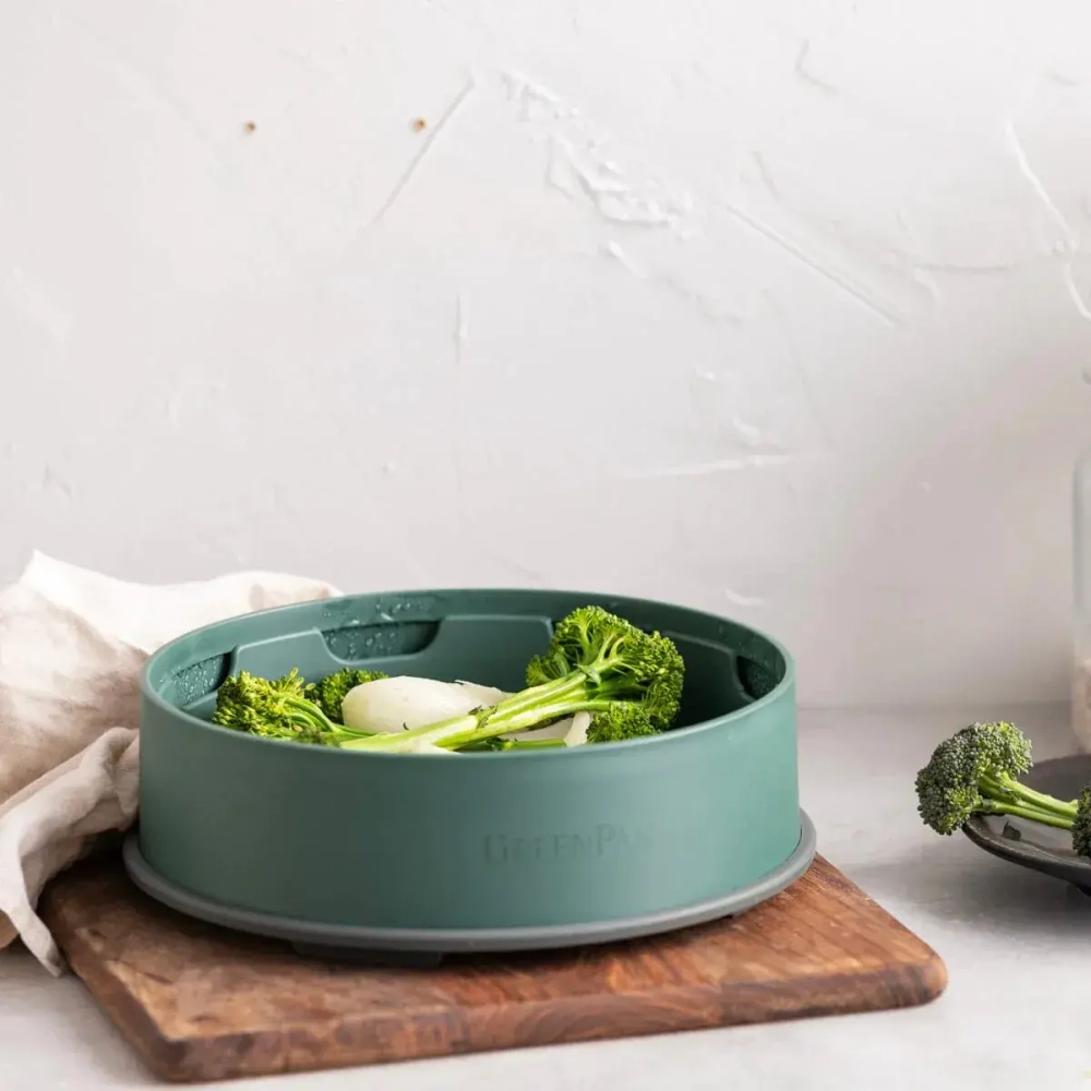 GreenPan Крышка-пароварка 24 см зеленая
