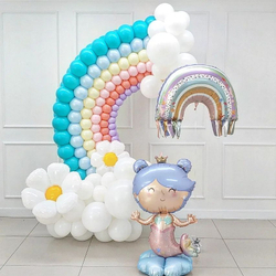 Шар (27""/69 см) Фигура, Радуга для Русалочки, 1 шт. В014