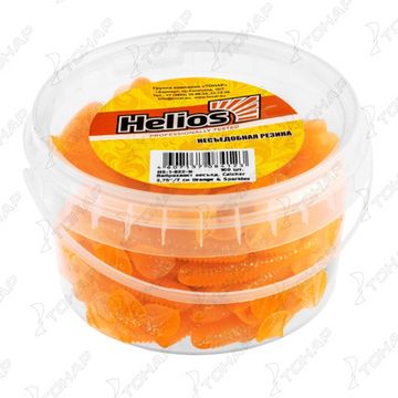 Виброхвост несъедоб. Catcher 2,75'/7 см Orange & Sparkles 100шт. (HS-1-022-N) Helios